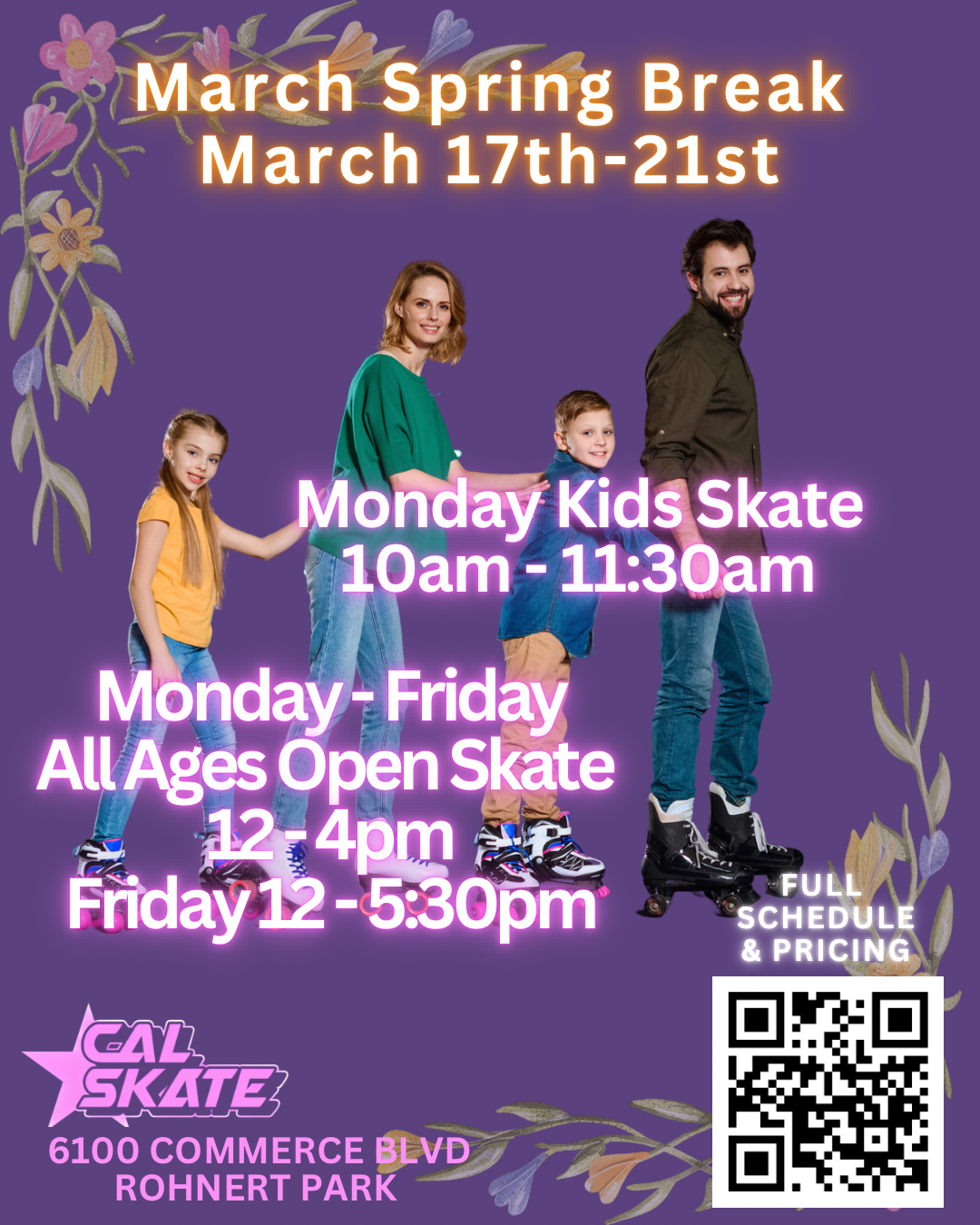 March Spring Break Hours