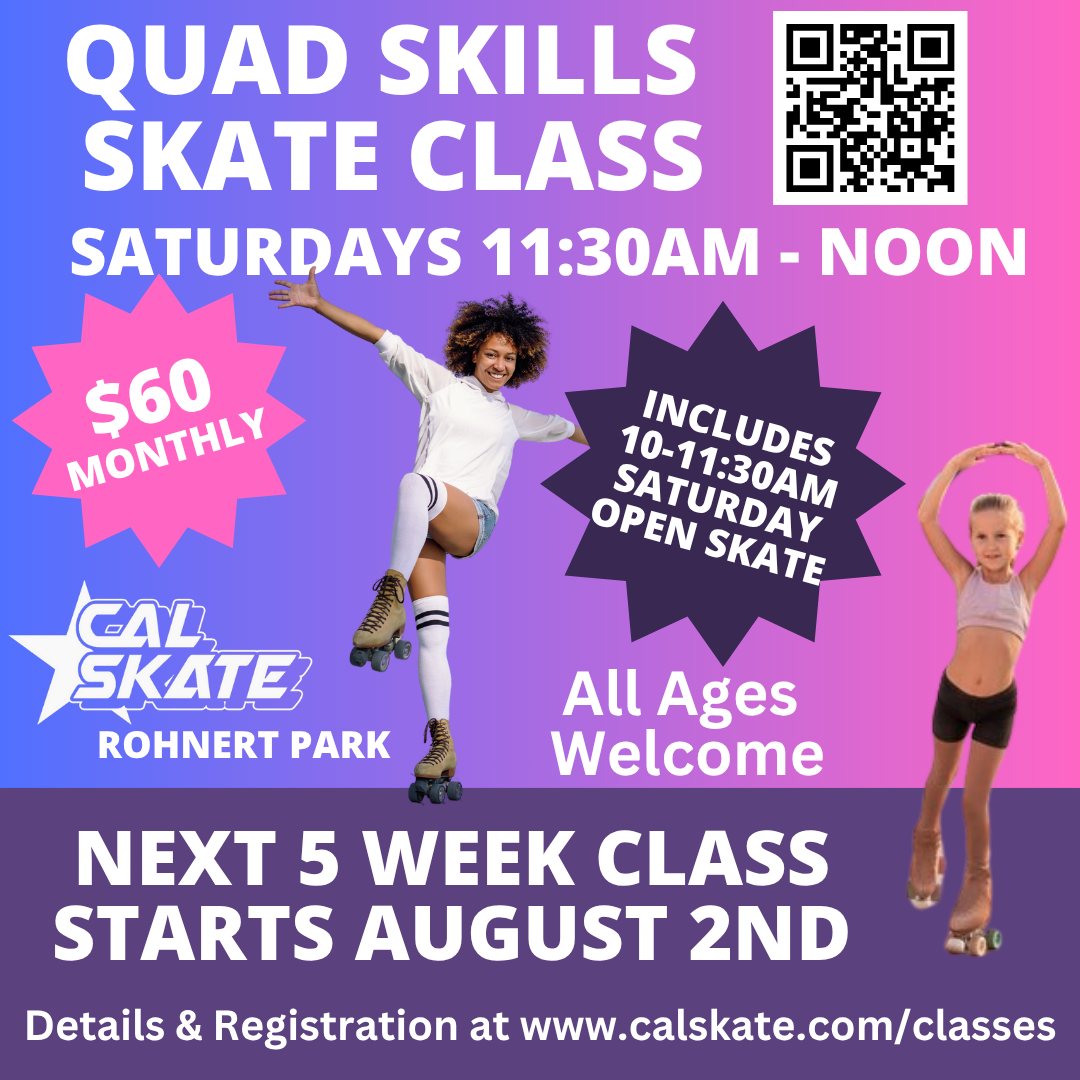 Quad Skate Skills Class STARTS AUGUST 2ND