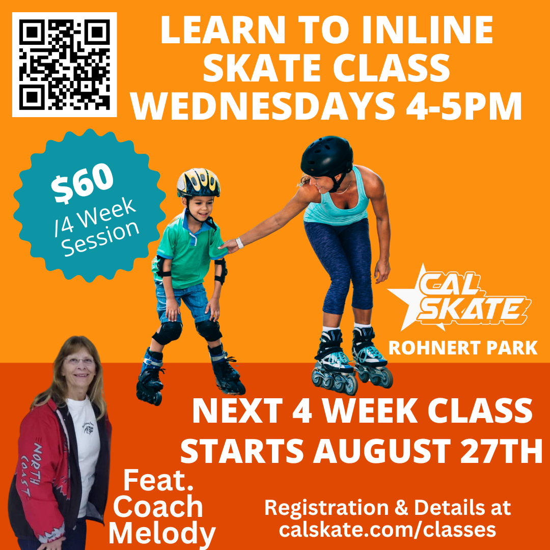 Learn to Inline Skate Classes STARTS AUGUST 2ND