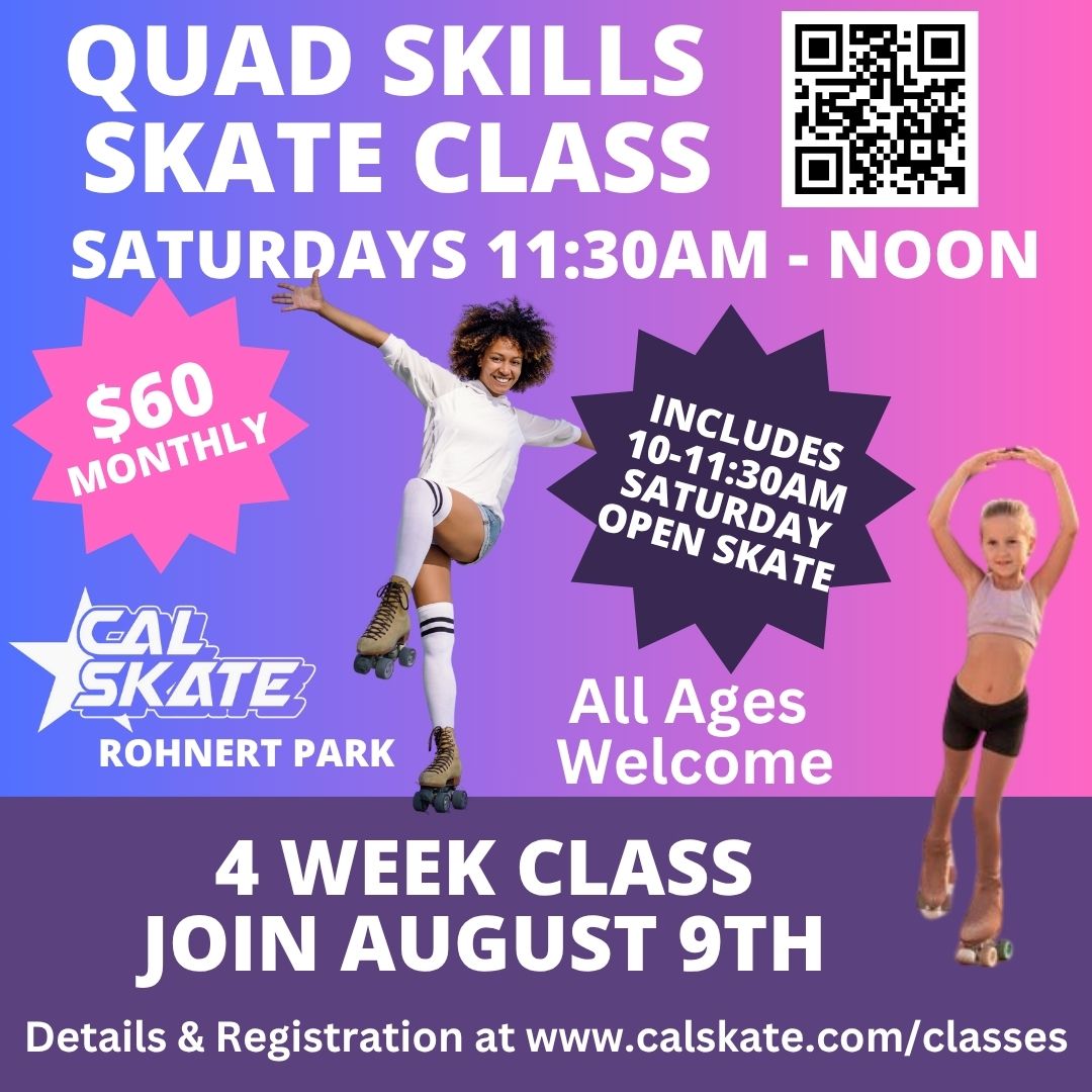 Quad Skate Skills Class Join AUGUST 9TH